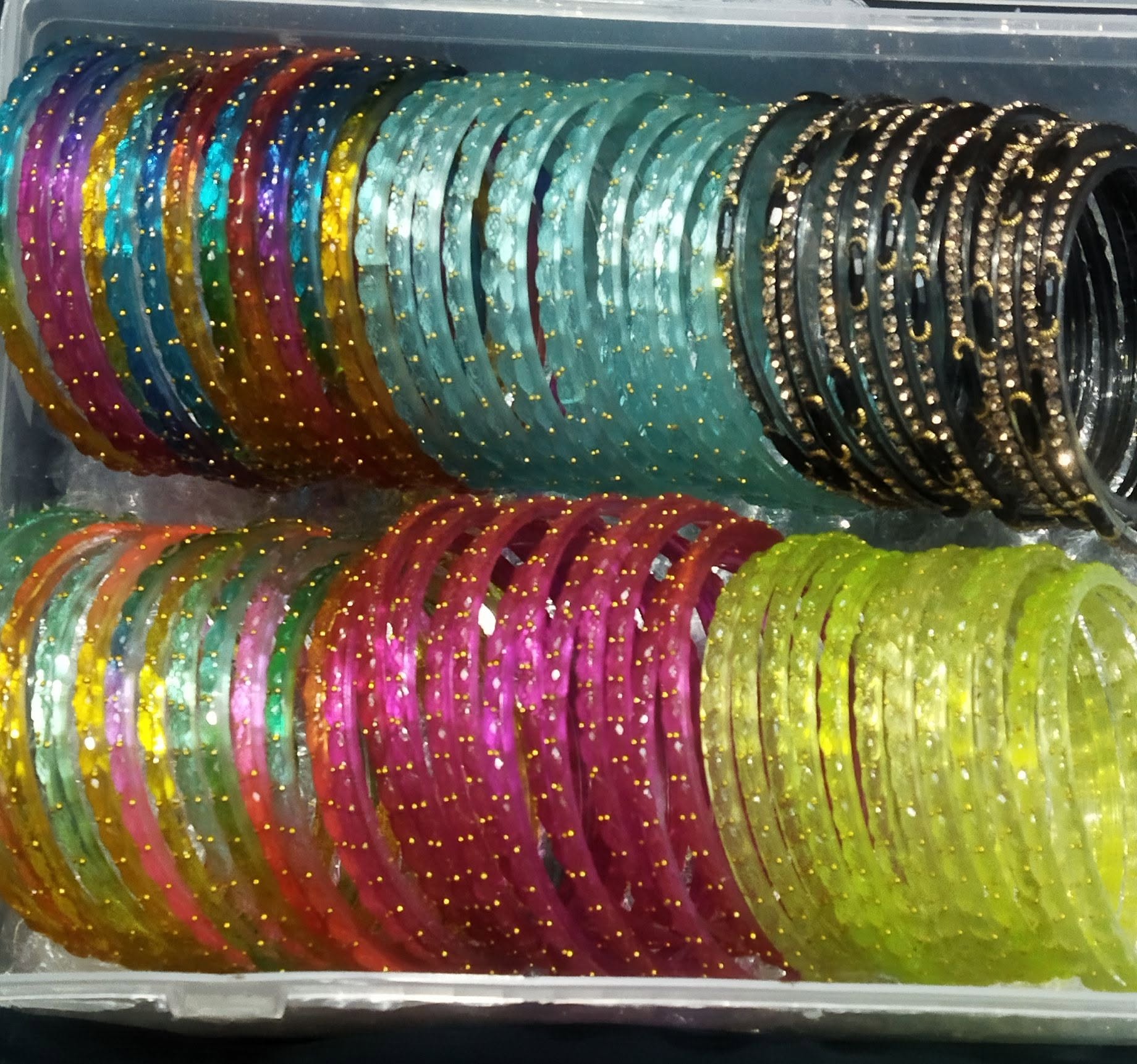 Meher Glass Bangle Stack