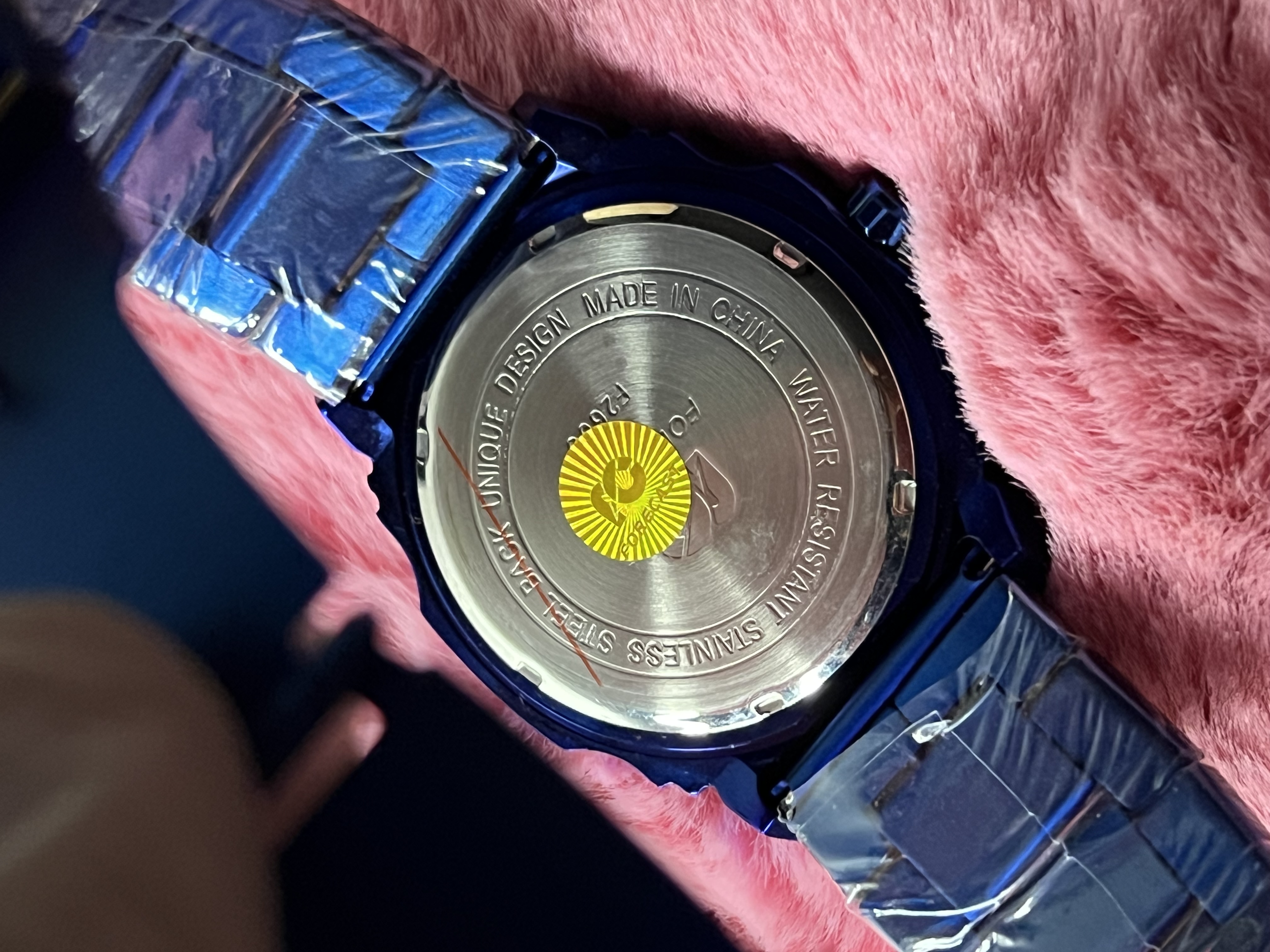 Forecast Royal Blue Octagonal Men's Stainless Steel Watch — view 3